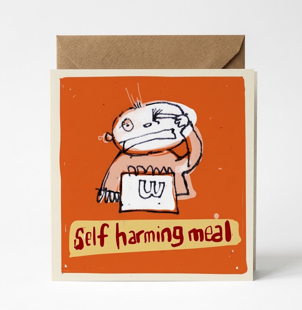 Harming Meal Greetings Card